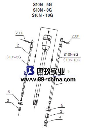 S 10 N - 8 G 分散刀頭